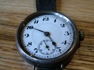 Ww1 Trench Wristwatch Military Hm1918 Solid Silver Spares & Repairs