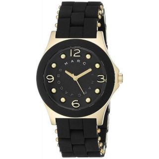 Marc Jacobs Blade Gold Tone Stainless Steel Black Dial Ladies Watch Mbm2540