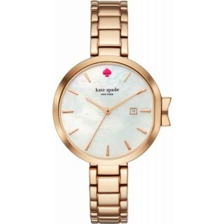 Kate Spade Ksw1323 Women’s Rose Gold Steel Bracelet With Mother Of Pearl Analog