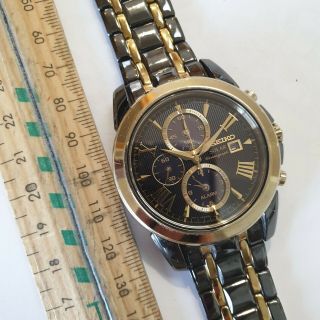 Seiko Le Grand Sport Chronograph Solar Watch $1 4