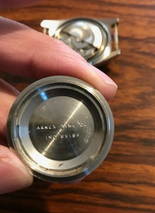 Vintage Arnex Divers Automatic Wristwatch Stainless Steel Case,  Runs 7