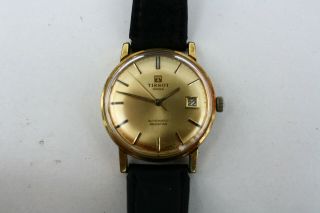 Vintage Gents 1970s Tissot Automatic Seastar Gold Plated / S.  Steel Wristwatch