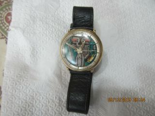 Vintage Bulova Accutron Space View Watch 10kt.  Gold Filled (not Running)