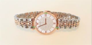 Emporio Armani Womens Watch Crystals White Dial Rose Gold Band AR1926 5