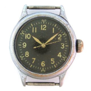 Wwii Vintage Bulova A - 11 Us Army Air Force Hacking Navigation Watch For Repair