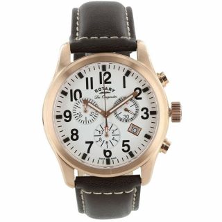 Rotary Gs90200/18 Les Originales Brown Leather Watch - 2 Years