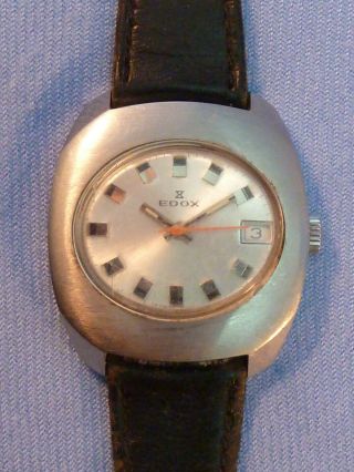 Vintage Edox Watch Men 