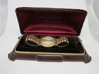 Vintage Bulova Selfwinding wrist Watch Gold Filled Case 2