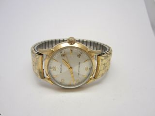 Vintage Bulova Selfwinding wrist Watch Gold Filled Case 4