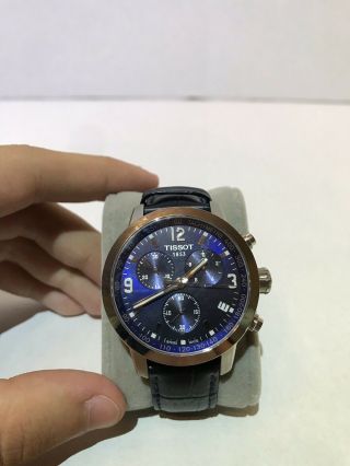 Tissot Prc200 Watch Chronograph Blue