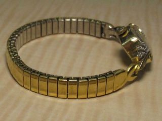 Vintage Bulova 14K Case & Back Ladies ' Jewelry Watch w.  Diamonds 5