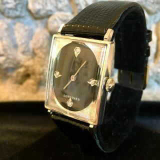 Rare 1964 Longines Mens Vintage Serviced Tank Swiss Made Art Deco Watch 10k Gf