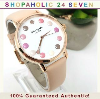 Kate Spade Vachetta Rose Gold - Tone Metro Watch Ksw1253 100 Guaranteed Authentic