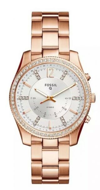 Fossil Hybrid Smartwatch - Q Scarlette Rose Gold - Tone Stainless Steel Ftw5016