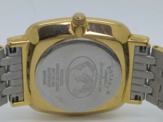 Men ' s Rotary Windsor Sapphire Glass Watch GB02401/02 Two - Tone Watch (417D) 4