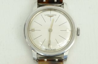 Authentic Longines Vintage Watch 1960 ' s Stainless Steel 25mm Wristwatch Jewlery 2