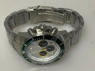 Nautis 45mm Dive Green/W Chrono 500 Watch Sapphire Crystal 6