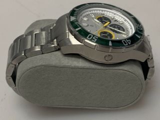 Nautis 45mm Dive Green/W Chrono 500 Watch Sapphire Crystal 8