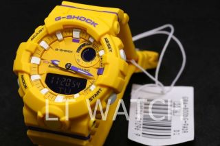 Gba - 800dg - 9a Bluetooth Yellow G - Shock Watches Resin Band Digital