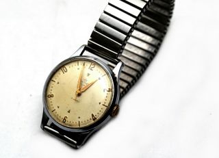 Vintage Smiths De Luxe 17 Jewels Chrome Steel Watch Cal 27cs Repair