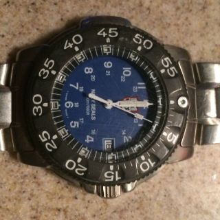 Luminox 3053 Navy Seal Colormark 44mm Wrist Watch For Men - Black/blue