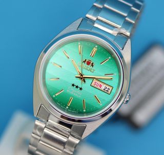 Nwt Orient 3 Stars Steel Automatic Watch Fab00007f