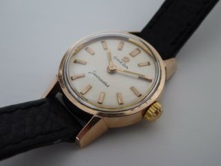Vintage Omega Seamaster Swiss Made Ladies Gold Plated Watch Spares/repairs