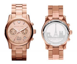 Michael Kors Mk5716 Limited Edition Rose Gold Tone Paris Diamond Watch
