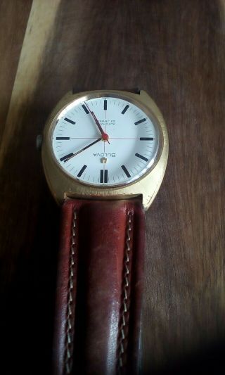 Vintage Mens Bulova Automatic Swiss Made Wrist Watch 5