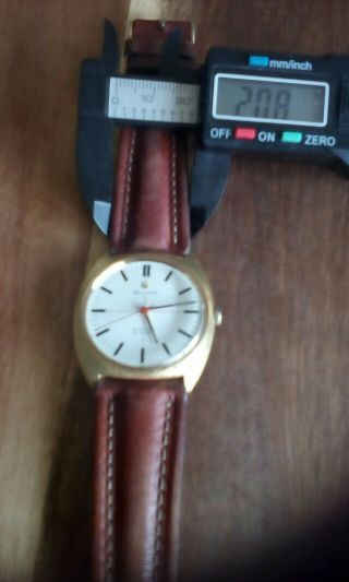 Vintage Mens Bulova Automatic Swiss Made Wrist Watch 8