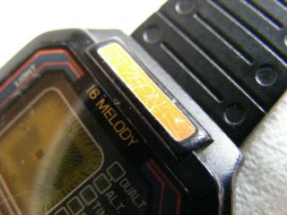 vintage - rare ZEON chrono LCD 16 melody watch - - restore/repairs etc 3