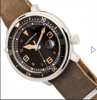 Morphic M74 Series " Stunning " Leather - Band W/date " The Most Wanted Color Combo "