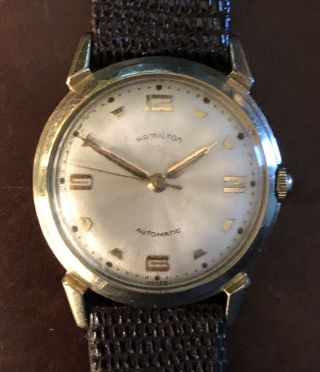 Men’s Vintage Hamilton Automatic Watch With 10k Yellow Rgp Bezel