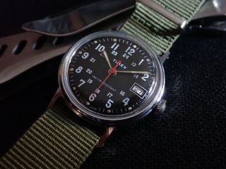 Great vintage military type watch Timex sprite USA recently serviced 1978 M25 5