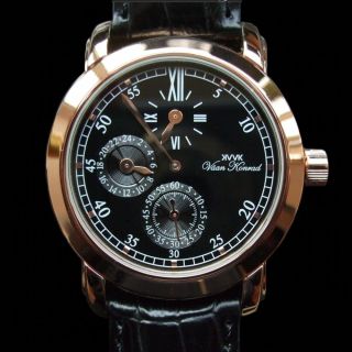 Mens Kennington 20 Jewel Automatic Regulator Vaan Konrad 22k Goldplate Watch