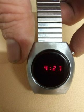 Vintage Watch Led Commodore Ultra Rare Red Led 70 