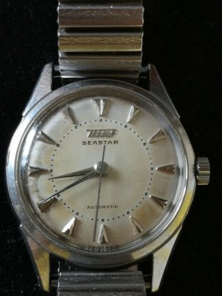 Vintage Tissot Seastar Stainless Steel Gents Wristwatch Fully