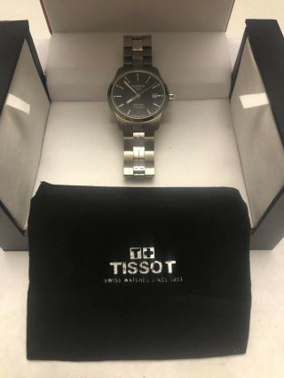 Tissot 1853 Pr 100 Titanium Swiss Made T049410a Black Face Mens Watch