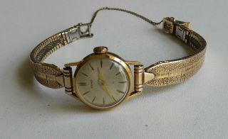 Vintage 18k Solid Gold Heno Ladies Watch