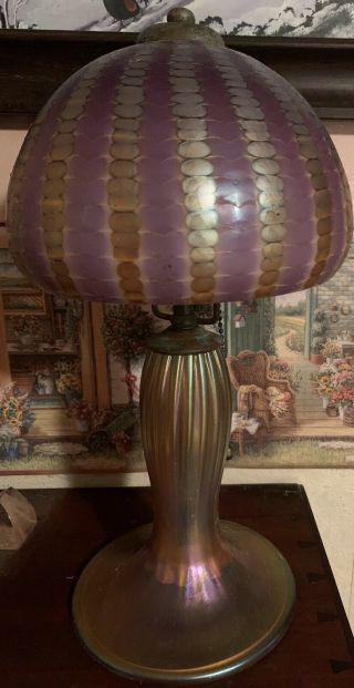Vintage Lundberg Studios Art Glass Lamp