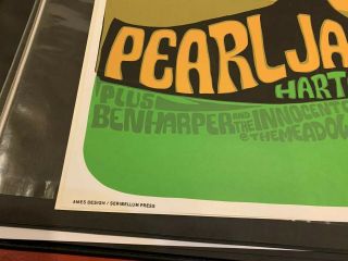 Rare Pearl Jam Poster Hartford 1998,  A True Holy Grail S/N 57/450 5