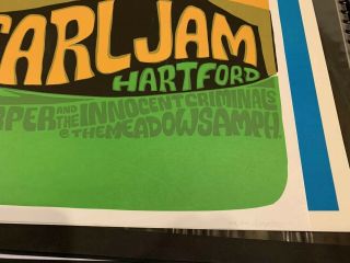 Rare Pearl Jam Poster Hartford 1998,  A True Holy Grail S/N 57/450 6