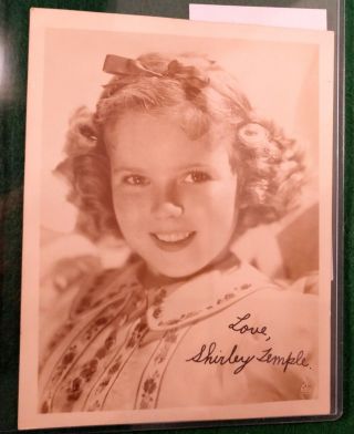 Jsa Certified Rare Early/young Shirley Temple Signed Photo Authentic Autograph