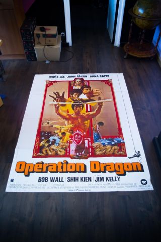 Enter The Dragon Bruce Lee 4x6 Ft French Grande Movie Poster 1973