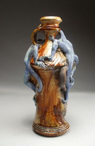 Lizard Face Jug southern folk art Pottery sculpture by Mitchell Grafton 9