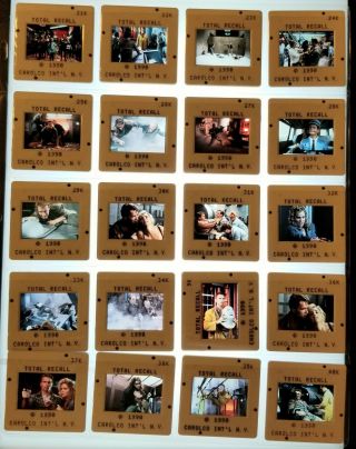 Total Recall 76 Slides 35mm Unique Images Schwarzenegger Rachel Ticotin Sci Fi