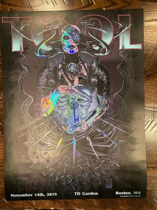 Tool 2019 Tour Poster Boston AUTOGRAPH IN HAND 11/14/19 3