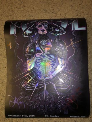 Tool 2019 Tour Poster Boston AUTOGRAPH IN HAND 11/14/19 4