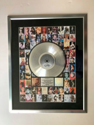 Madonna - Ghv2 Riaa Platinum Sales Award Authentic Official Authentic