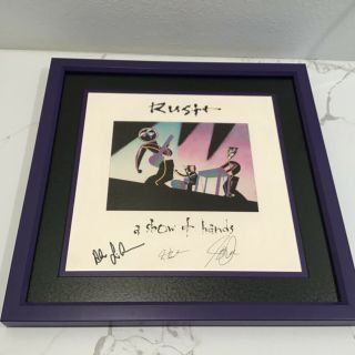 Rush Poster (autographed) Rare Promo Only 1989 Show Of Hands Framed Flat